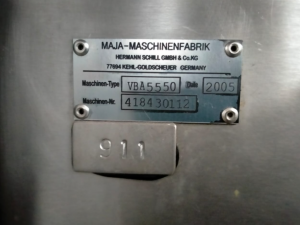 Автоматическая шкуросъемная машина, Maja VBA 5550
