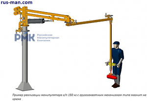 Манипулятор пневматический шарнирно-балансирный ШБМ-150-П