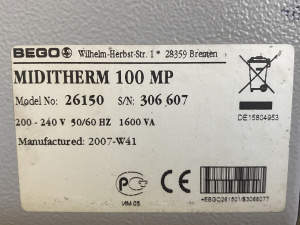 Муфельная печь BEGO Miditherm 100 MP
