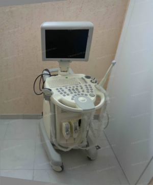 Комплект ультразвукового диагностического сканера с принадлежностями: 1. Консоль SA-X6 №А9С5103000002358, специализированный монитор 15", ка