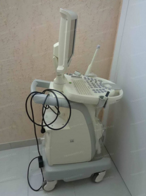Комплект ультразвукового диагностического сканера с принадлежностями: 1. Консоль SA-X6 №А9С5103000002358, специализированный монитор 15", ка