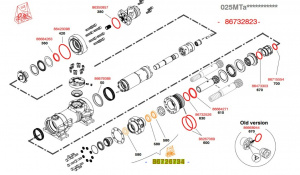 Вал карданный Sandvik 001022-001 для буровой установки Sandvik D50KS