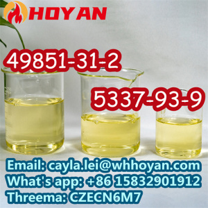 High Assay CAS 49851-31-2 Light Yellow Liquid Pure 2-PHENYL-PENTAN-BROMO-1 1-ONE in Stock WA:+86 15832901912