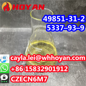 High Purity CAS 49851-31-2 Light Yellow Liquid Pure 2-PHENYL-PENTAN-BROMO-1 1-ONE WA:+86 15832901912