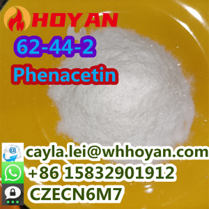 Best Quality analgesic CAS 62-44-2 Shiny Phenacetin Powder in Stock WA:0086 15832901912