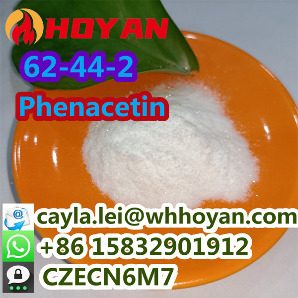 99.9% High purity Pain Relieving CAS 62-44-2 Shiny Phenacetin Powder What's app:+86 15832901912