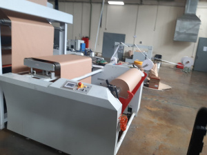 Машина для производства бумажных пакетов с 4-х цветной печатью серии KTPM-B450 с рулонной подачей