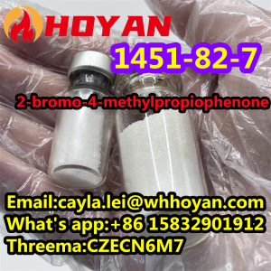 Best Quality CAS 1451–82–7 Pure 2-Bromo-4-Methylpropiophenone Powder WA:+86 15832901912