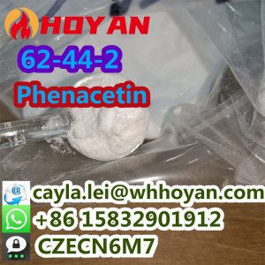 Top Grade CAS 62-44-2 Shiny Phenacetin Powder Pain Relieving Door To Door WA:0086 15832901912