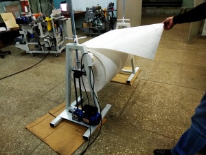 Размотчик электрический для рулонов ПП и ПЭ ткани