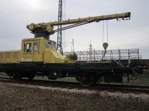 Автодрезина ДГКу-5 (дрезина грузовая крановая универсальная)