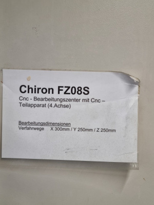 Обрабатывающий центр CHIRON - FZ08S