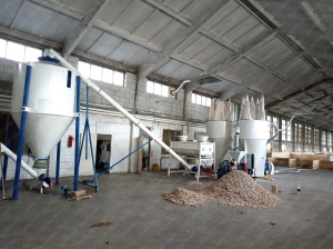 Комбикормовый завод с горизонтальным смесителем