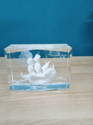 Лазерный гравировальный станок 3D по стеклу