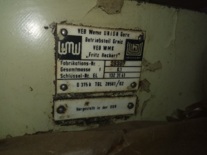 Стол поворотный WMW Heckert D 315K (D 315 мм), с ручным приводом