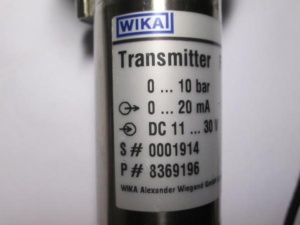 Wika F10 Pressure Transmitter 0-10bar Преобразователь давления