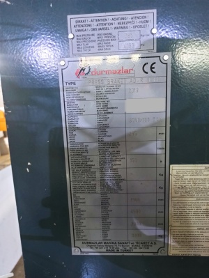 Листогибочный пресс Durma AD-R 30100