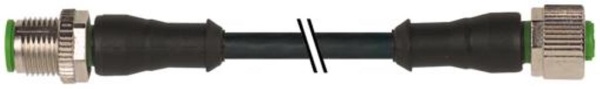 7356-40021-6540500, Murr Elektronik Германия, кабель с разъемом M12 Вилка, M12 Розетка, кабель 3M, 4 контакта