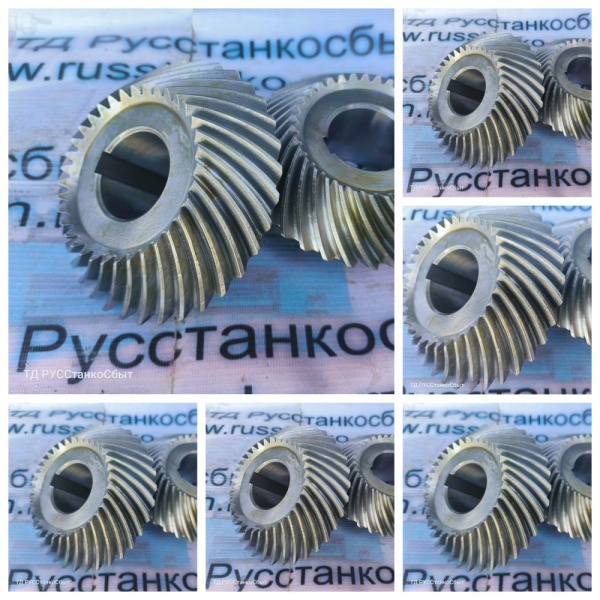 Коническая пара шестерен токарного станка для обработки коленвалов 9803