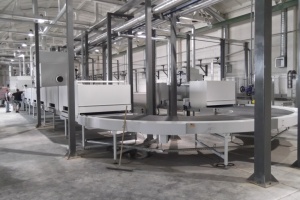 Оборудование по покраске плитного материала производства фирм BURKLE и VENJAKOB