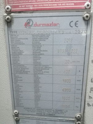 Листогиб (вальцы) гидравлический 4-х валковый DURMA HRB-4 2520