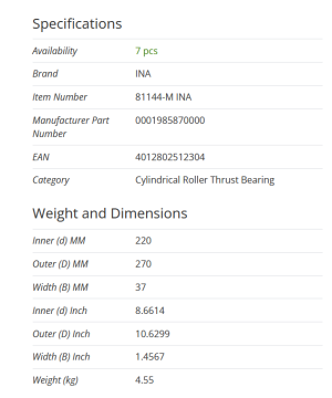 81144-M INA