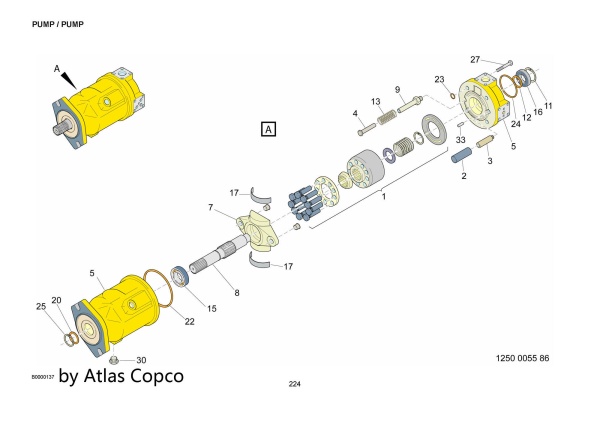 Ремонт Epiroc 5112315100 гидронасос