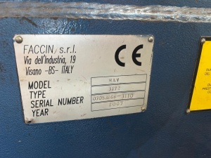 Вальцы гидравлические трехвалковые с УЦИ FACCIN HAY 3172, 75х3100mm