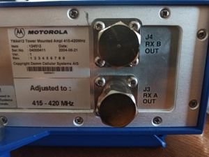 Усилитель Motorola TMA412 (410–420 МГц)