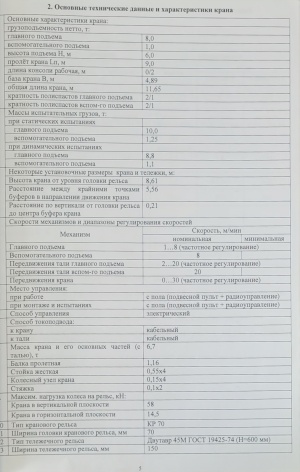 Кран козловой электрический ККТ-П-8/1-9-0/2-6-380-УЗ