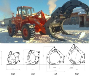 Лесозахват для фронтального погрузчика SEM 655D