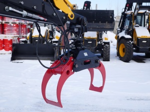 Лесозахват маятниковый на экскаватор-погрузчик JCB