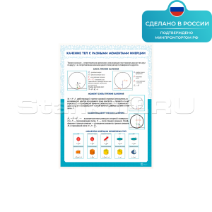 Информационный стенд «Качение тел с разными моментами инерции» ST0107