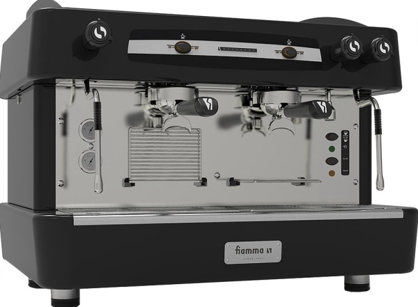 Кофемашина рожковая FIAMMA QUADRANT 2 TC BLACK (полуавтомат, 2 группы)