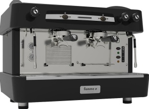 Кофемашина рожковая FIAMMA QUADRANT 2 TC BLACK (полуавтомат, 2 группы)