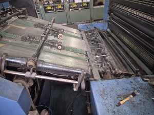 Офсетная печатная машина KBA Rapida 104, 1995(?) г в, 281 млн отт, А1 формат, 4 краски, переворотная(на перевороте не работают)