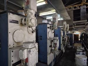 Офсетная печатная машина KBA Rapida 104, 1995(?) г в, 281 млн отт, А1 формат, 4 краски, переворотная(на перевороте не работают)