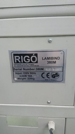 КБС Lamibind 380, торшонирование, ручной зажим блока