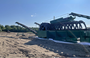 Линия мойки песка гравия щебня