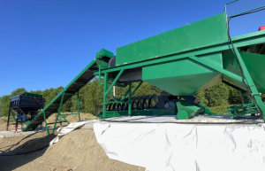 Линия мойки песка гравия щебня