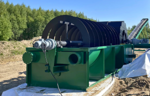 Линия мойки песка гравия щебня