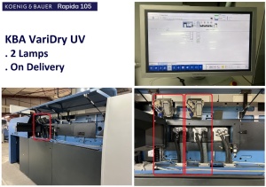KBA Rapida 105-5+L, Year 2019 - 2 Dryers UV & LED-UV