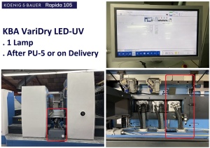 KBA Rapida 105-5+L, Year 2019 - 2 Dryers UV & LED-UV