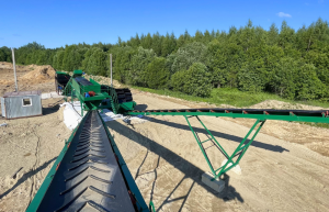 Линия мойки песка гравия щебня