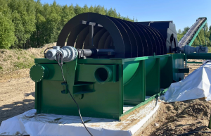 Линия мойки песка гравия щебня