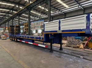 Полуприцеп-трал с трапами TONGYADA CTY9804TDPS 4-оси, грузоподъёмностью 65 тонн, новый
