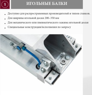 Оснастка и комплектующие для европейских иглопробивных станков, оборудования и линий