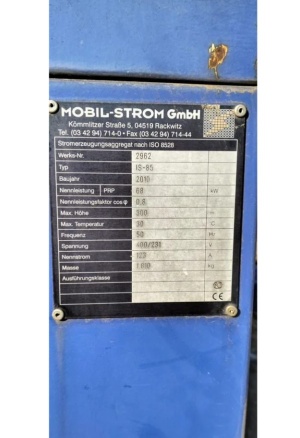 Дизельный генератор IS-85 mobil-strom