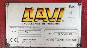 профилегибочный станок DAVI MСP