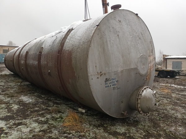 Емкость, резервуар, 50 кубов биметалл (нержавеющая внутри)